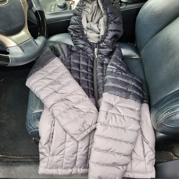 COLUMBIA- Kids Gray Quilted Jacket